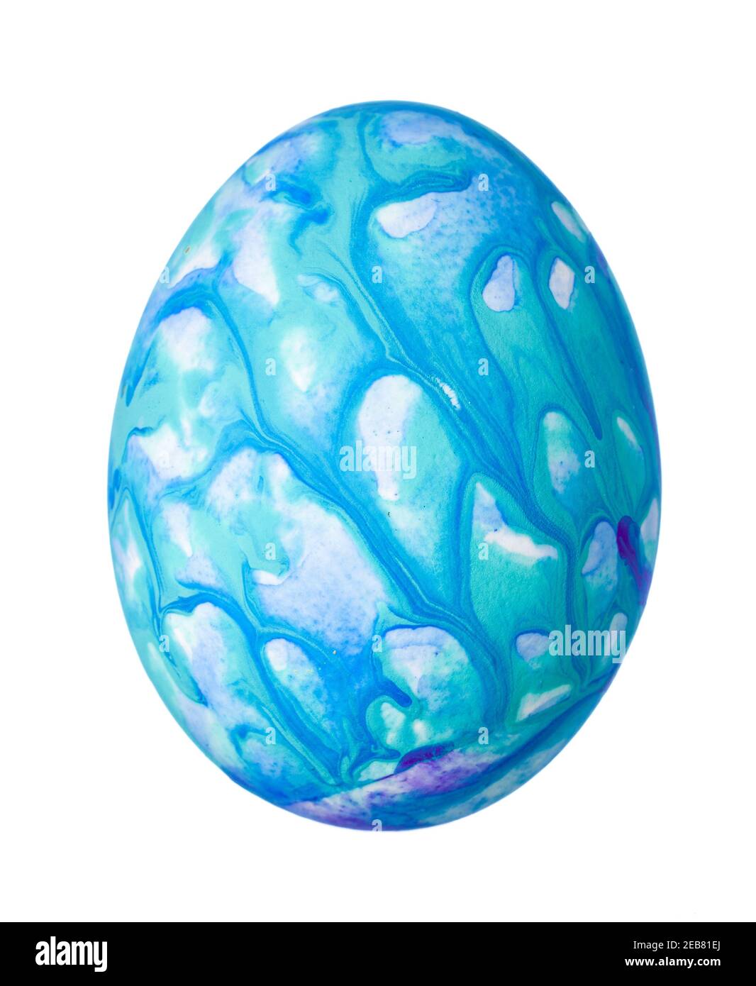 Colorful Easter Egg isolated on white Stock Photo - Alamy