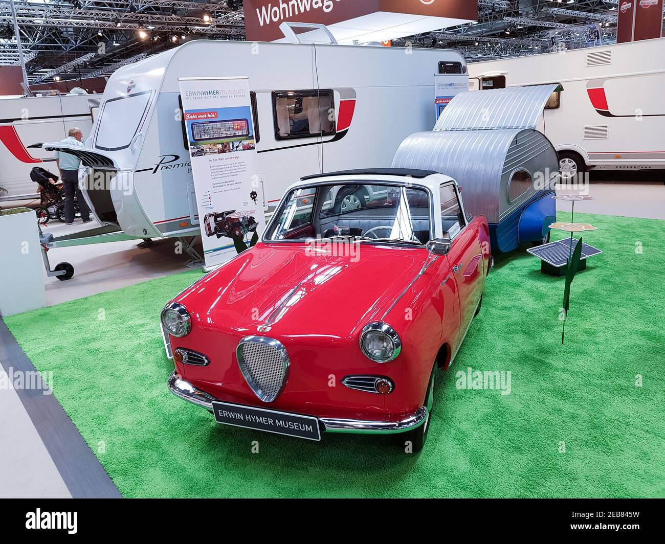 DUESSELDORF, NRW, GERMANY AUGUST 29, 2018 Motorhomes and campers for