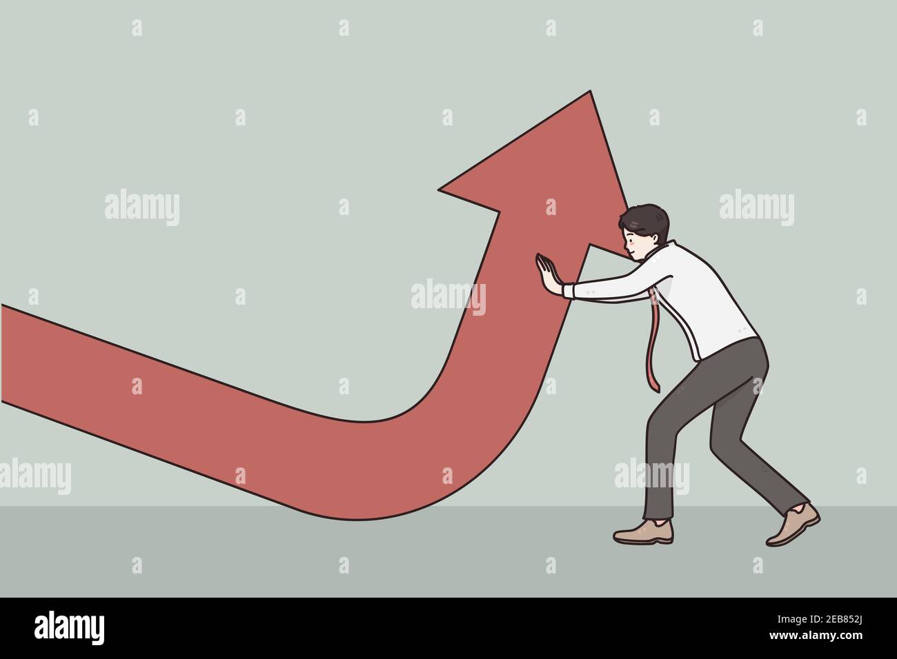 Business growth, development, achieving success concept Stock Vector ...