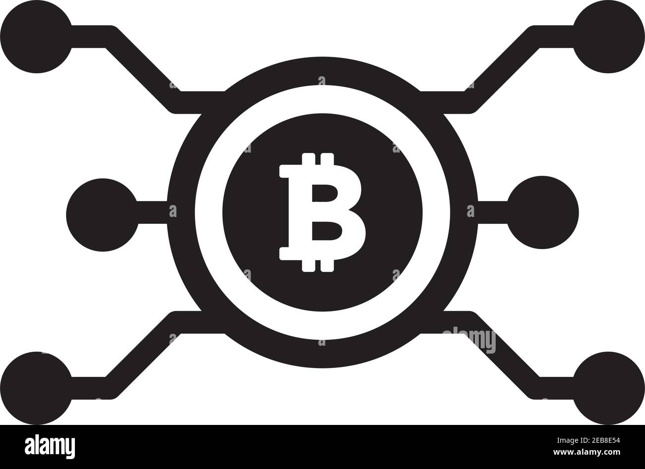 Bitcoin icon vector cryptocurrency symbol for digital asset and wallet in a  flat color glyph pictogram illustration Stock Vector Image & Art - Alamy