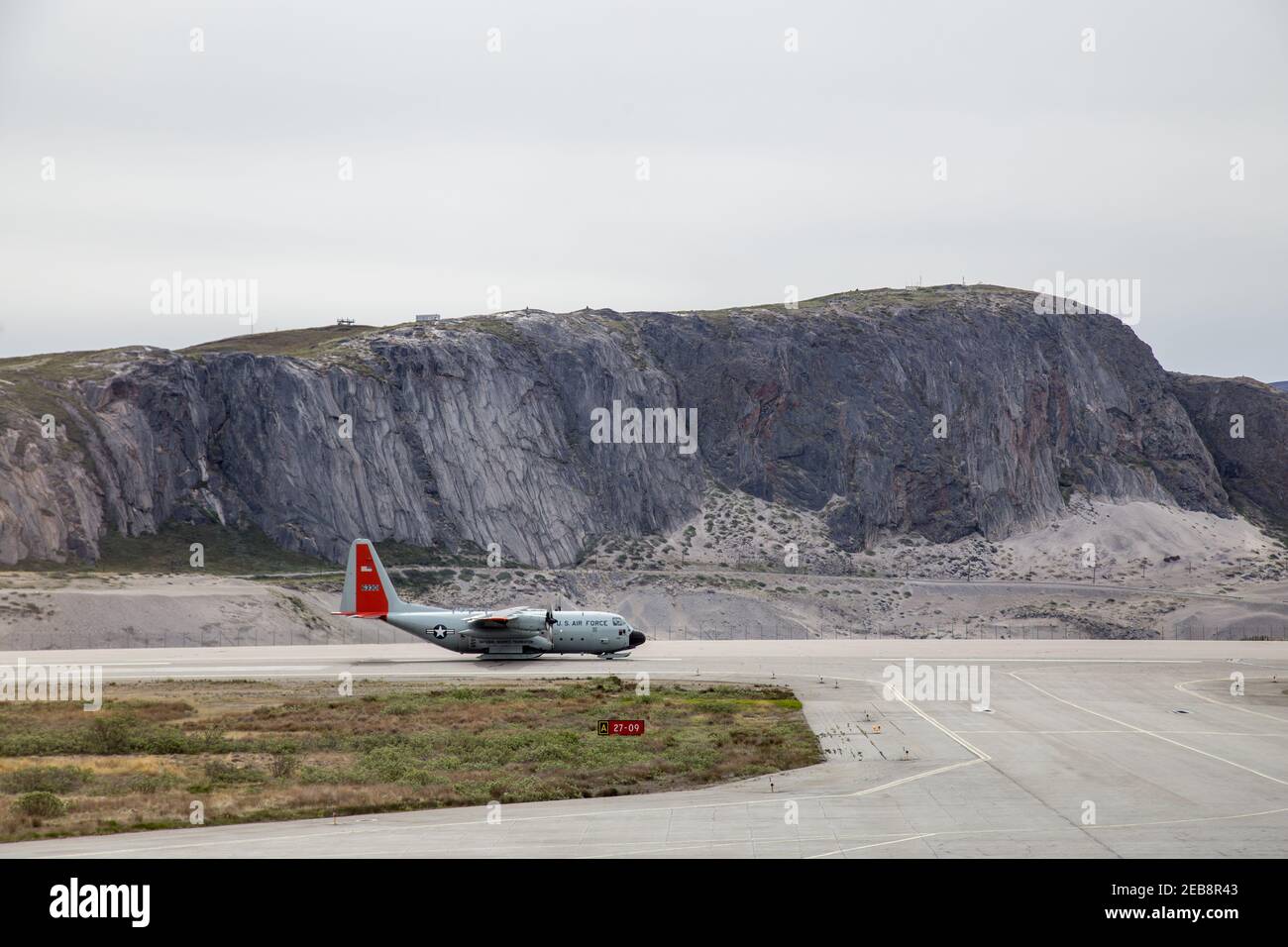 Kangerlussuaq Airport, Greenland Stock Photo