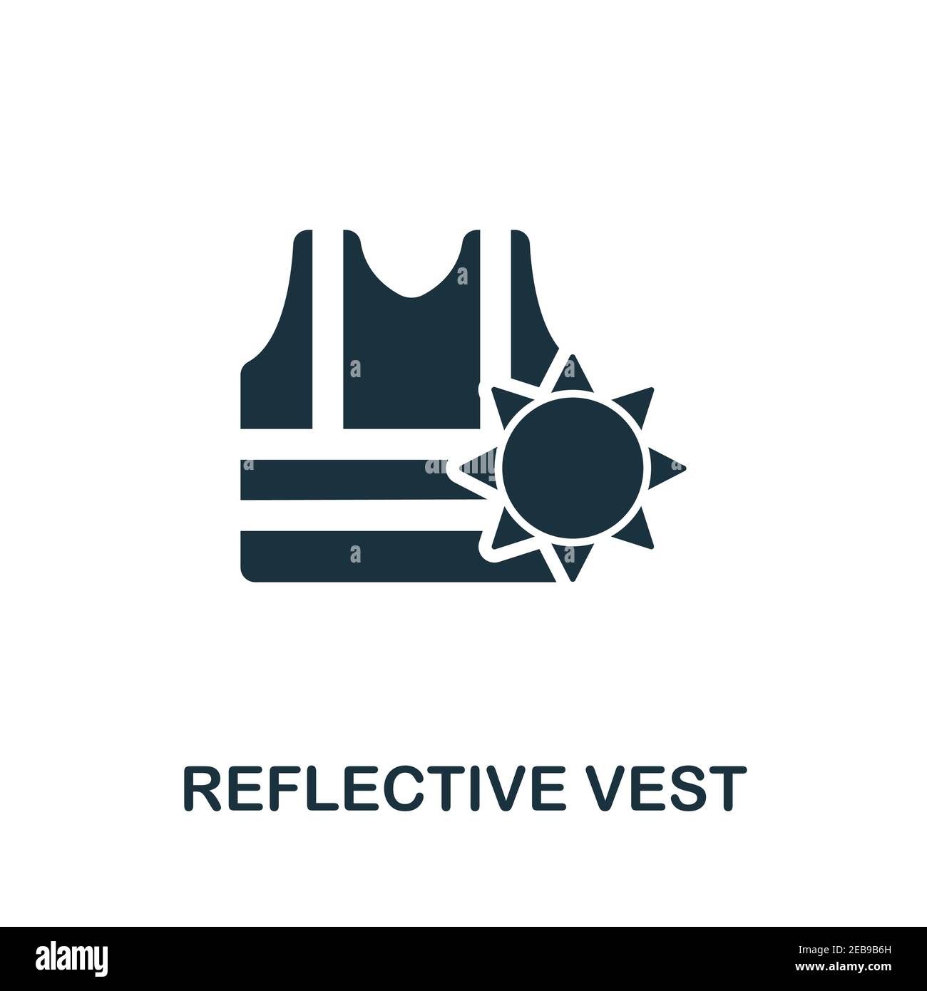 Reflective Vest icon. Simple illustration from personal protection