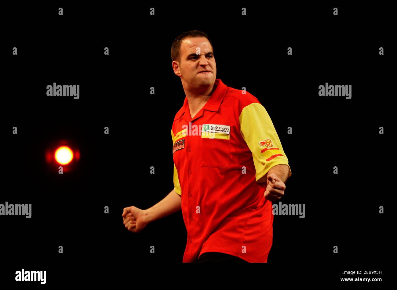 Darts - The Cash Converters World Cup of Darts - Rainton Meadows Arena -  5/12/10 Spain's Carlos Rodriguez celebrates during the singles Semi Finals  Mandatory Credit: Action Images / Craig Brough Livepic Stock Photo - Alamy