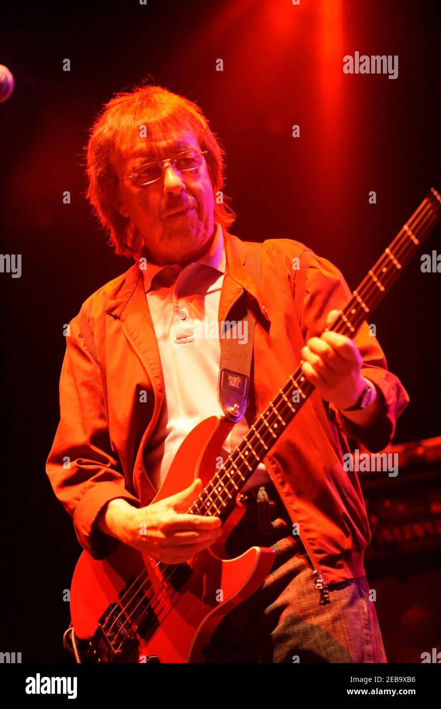 Former Rolling Stones bass player Bill Wyman performs with Bill Wyman's