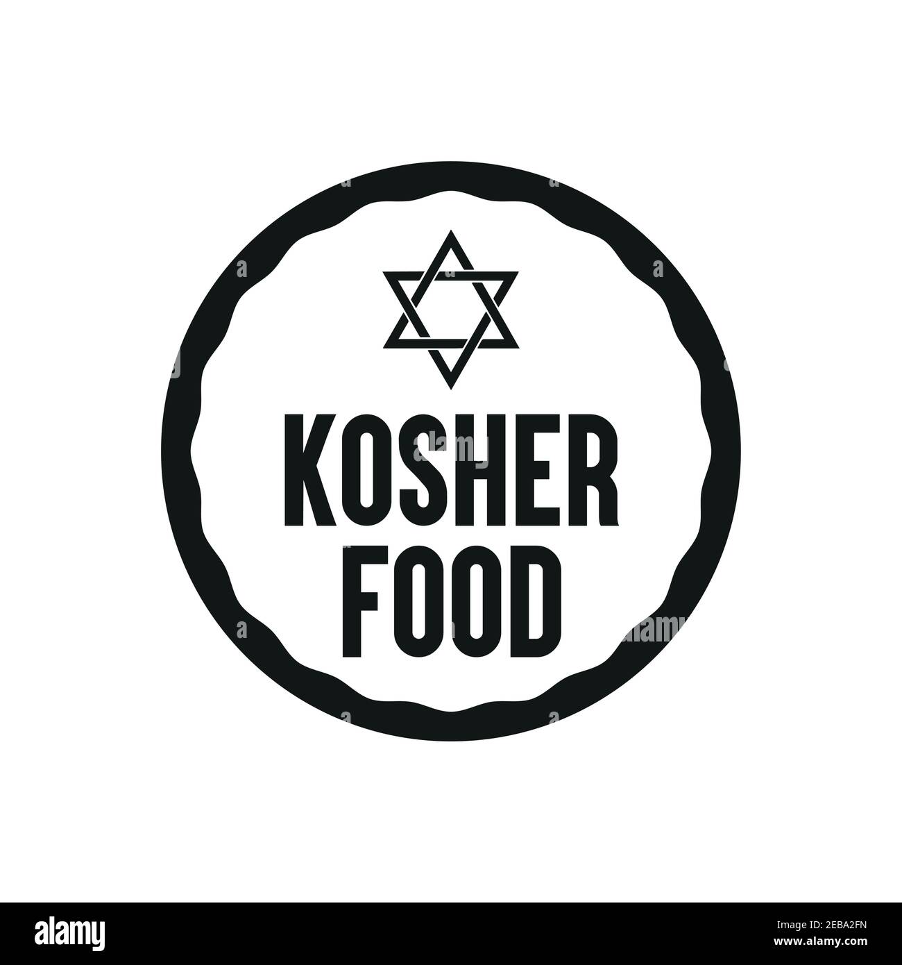 Kosher food icon. Vector illustration. Stock Vector