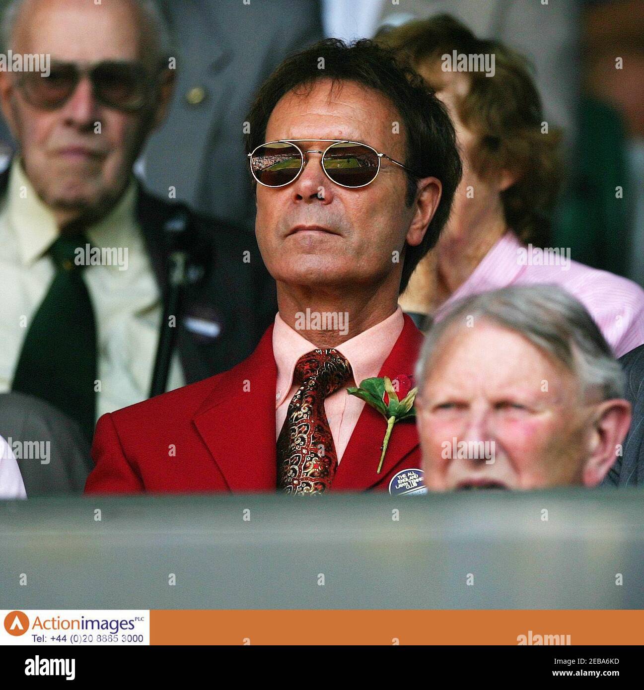 Sir Cliff Richard At Wimbledon High Resolution Stock Photography and