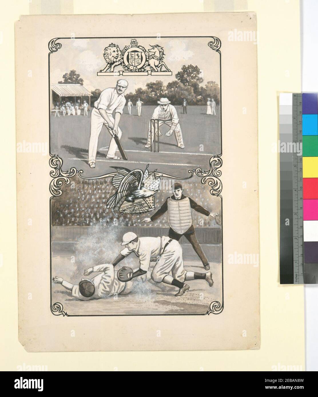 Cricket vs. baseball Stock Photo Alamy