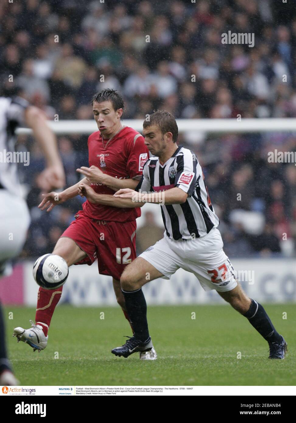 Football West Bromwich Albion V Preston North End Coca Cola Football League Championship The Hawthorns 07 08 18 8 07 West Bromwich Albion S James Morrison In Action Against Preston North End S