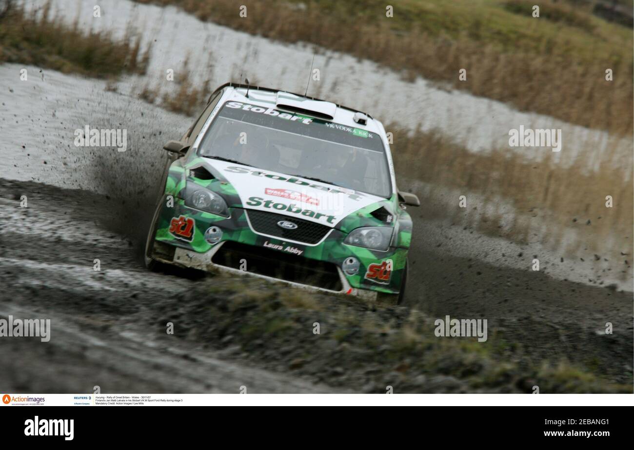 Rallying - Rally of Great Britain - Wales - 30/11/07 Finland's Jari Matti  Latvala in his Stobart VK M Sport Ford Rally during stage 3 Mandatory  Credit: Action Images / Lee Mills Stock Photo - Alamy