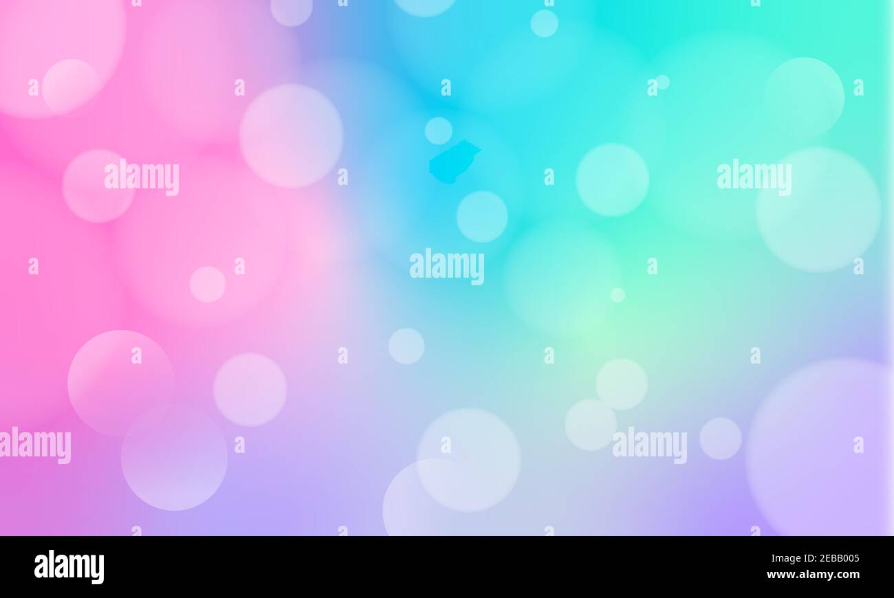 Abstract iridescent background with bokeh effect. Vector illustration. Stock Vector