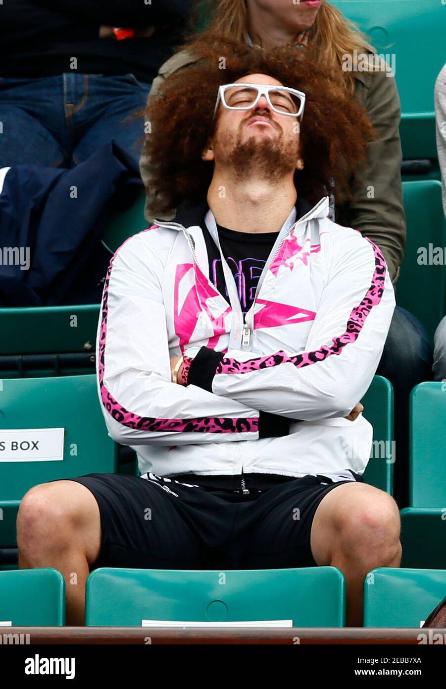 Tennis French Open Roland Garros Paris France 3 6 13 Lmfao S Redfoo Boyfriend Of Belarus Victoria Azarenka Sits In The Stands Mandatory Credit Action Images Jason Cairnduff Livepic Stock Photo Alamy