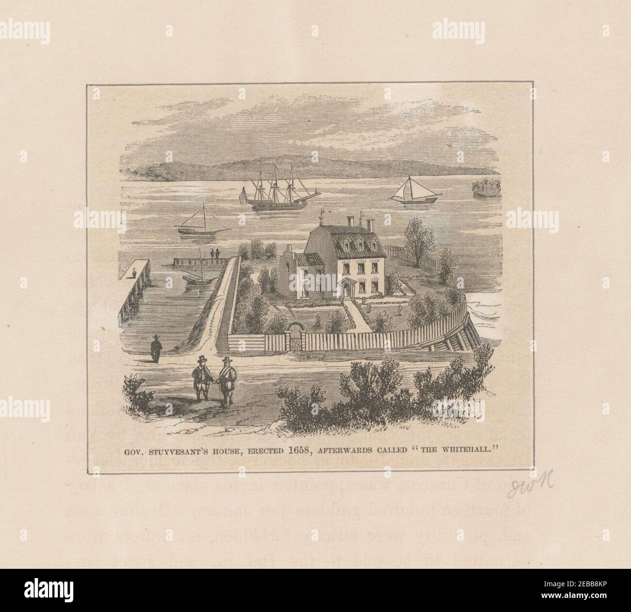 Gov. Stuyvesant's house, erected 1658, afterwards called The Whitehall