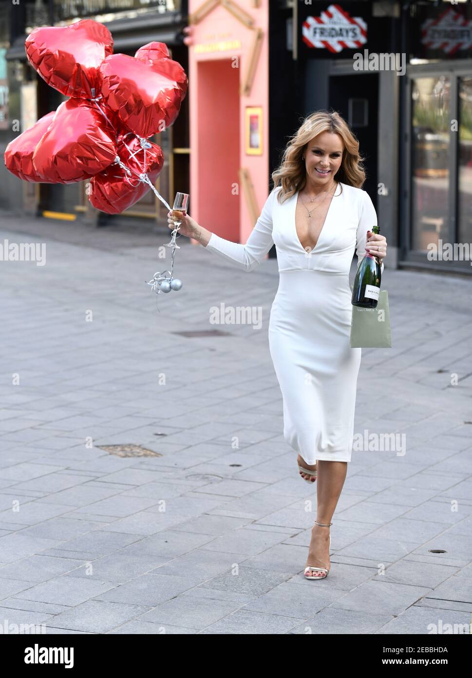 London, UK, 12 February 2021 Amanda Holden celebrates her 50th birthday ...