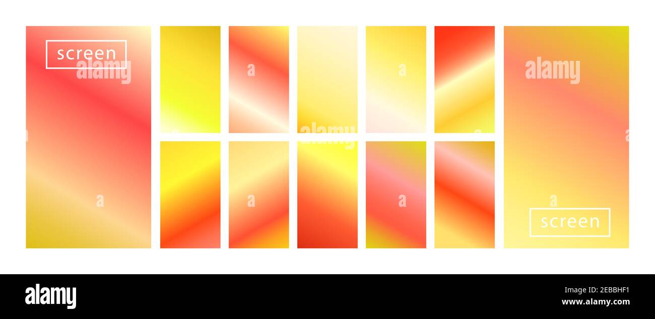 Mobile Screen Lock Display Collection Of Colorful Backgrounds In Trendy Neon Colors Modern Screen Vector Design For Mobile App Soft Color Abstract Stock Vector Image Art Alamy
