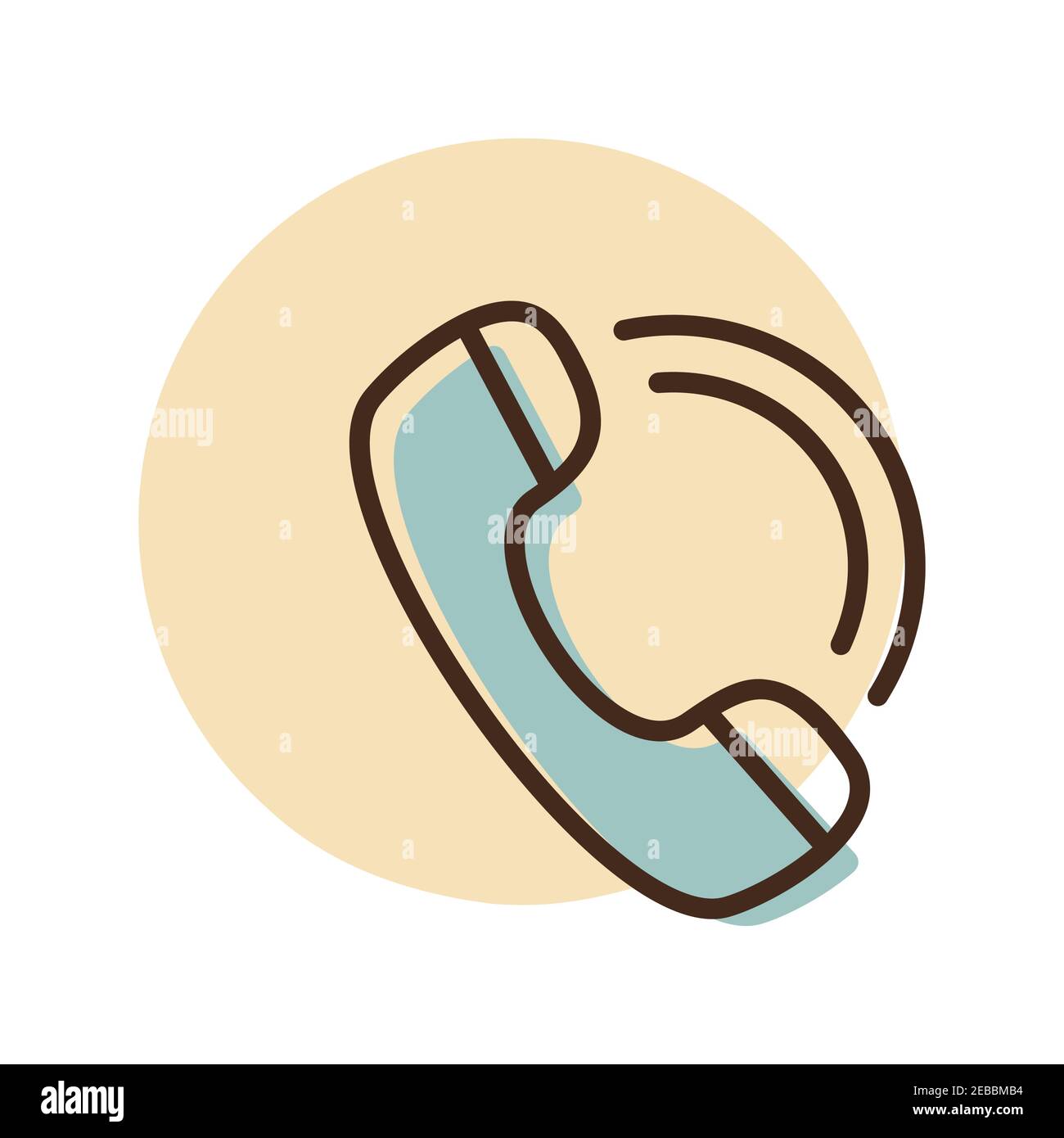 Phone handset vector icon. E-commerce sign. Graph symbol for your web ...