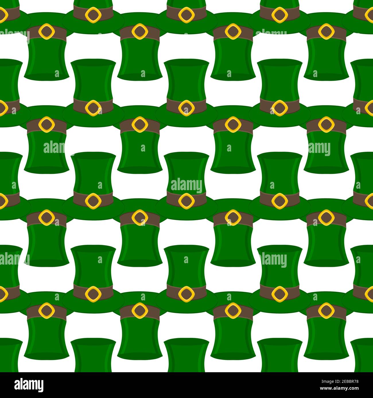 Illustration on theme Irish holiday St Patrick day, seamless headdress ...