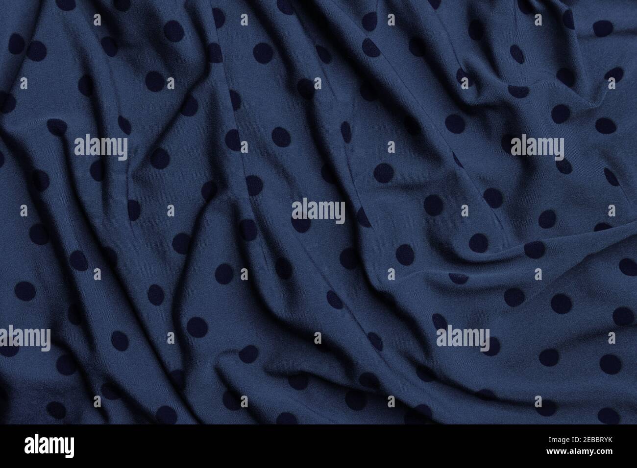 Navy polka dot fabric hi-res stock photography and images - Alamy