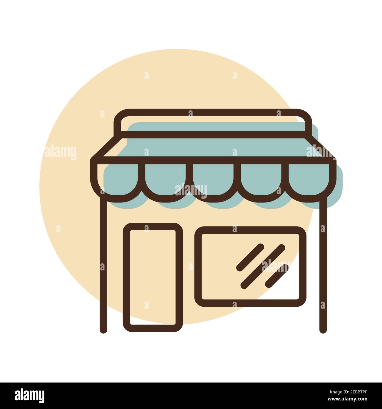 Store front isolated icon. E-commerce sign. Graph symbol for your web ...