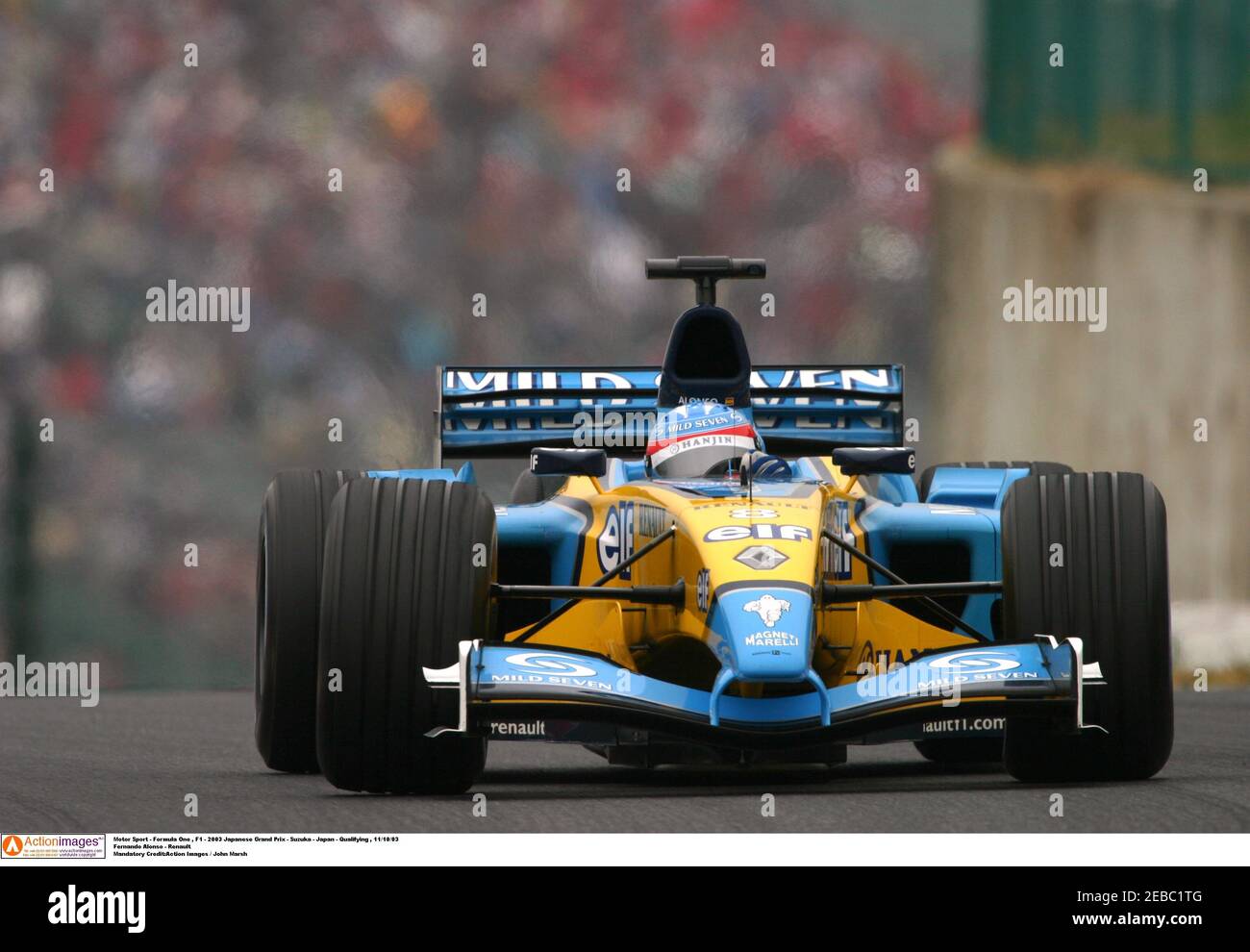Motor Sport Formula One F1 03 Japanese Grand Prix Suzuka Japan Qualifying 11 10 03 Fernando Alonso Renault Mandatory Credit Action Images John Marsh Stock Photo Alamy Motor Sport Formula One F1 03 Japanese Grand Prix Suzuka Japan Qualifying 11 10 03 Fernando Alonso Renault Mandatory Credit Action Images John Marsh Stock Photo Alamy