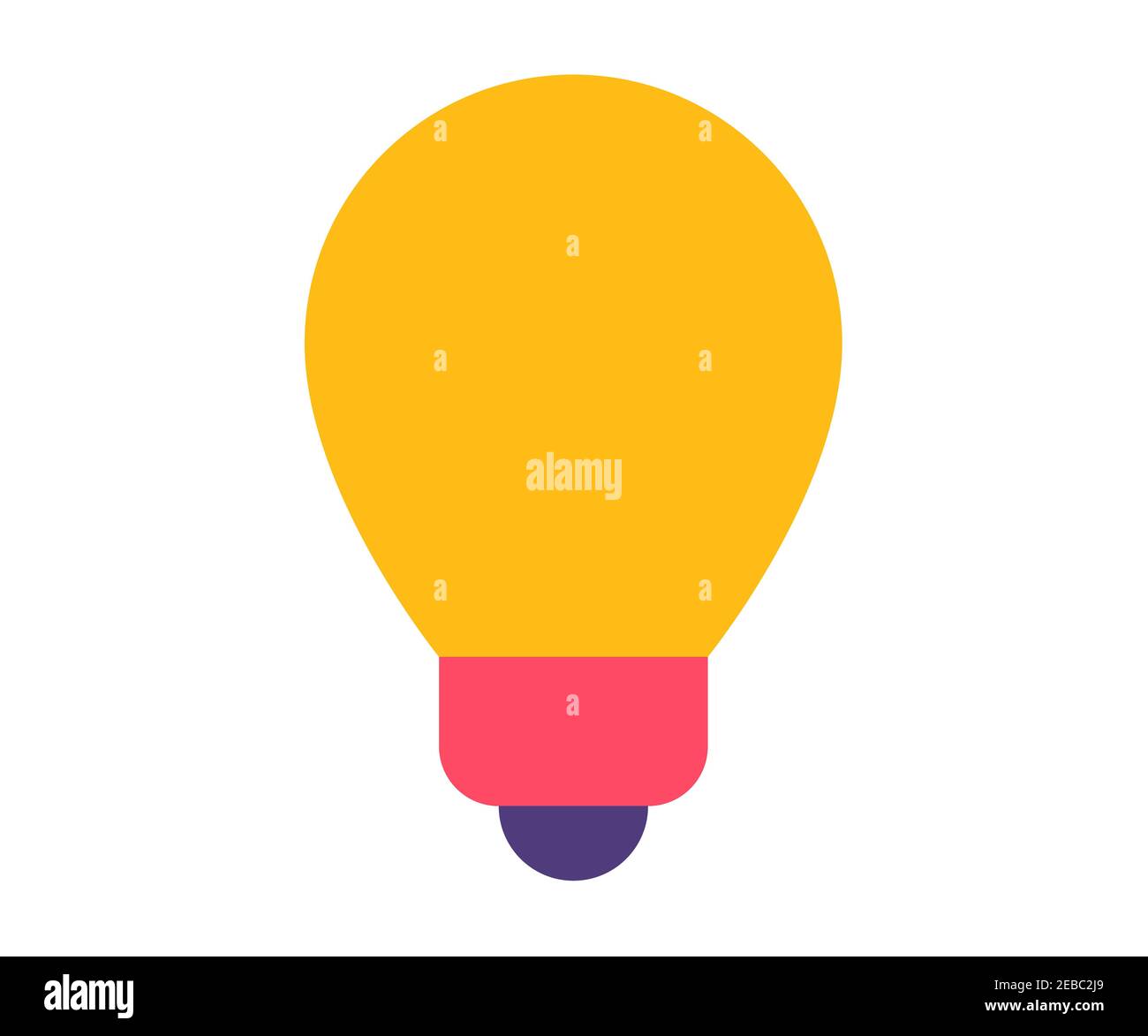 idea light bulb creative single isolated icon with flat style vector ...