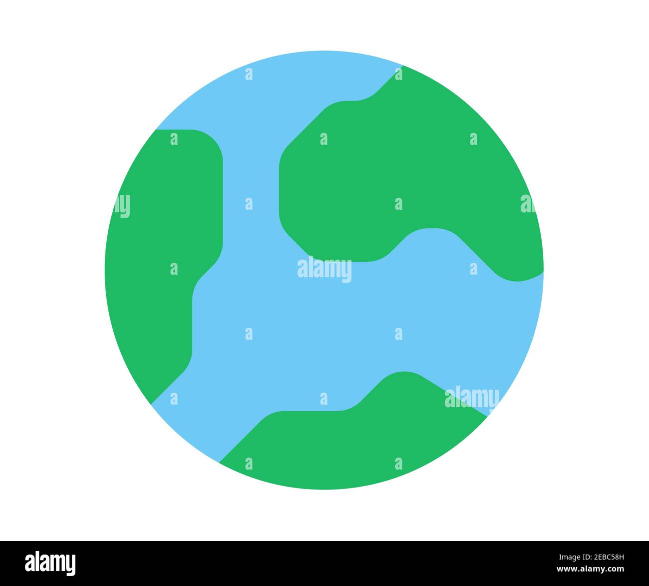 earth global world single isolated icon with flat style vector design ...