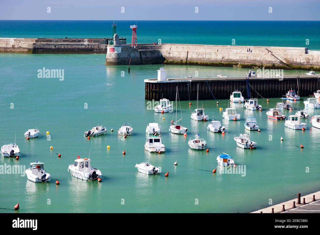 Harbour at Port-en-Bessin-Huppain, Normandy, France Stock Photo