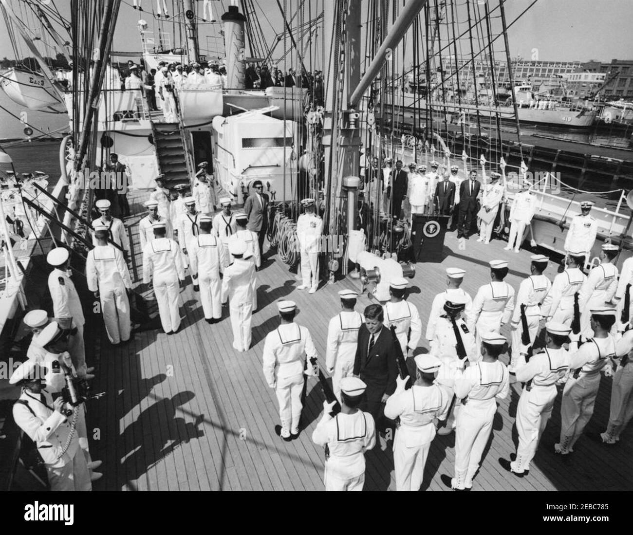 Vice commandant of coast guard Black and White Stock Photos & Images ...