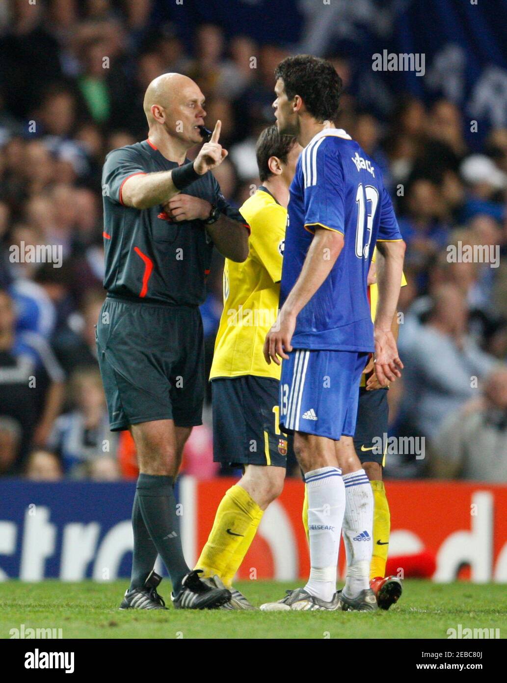 Football Chelsea V Fc Barcelona Uefa Champions League Semi Final Second Leg Stamford Bridge London England 08 09 6 5 09 Michael Ballack R Chelsea Protests To Referee Tom Football Chelsea V Fc Barcelona Uefa Champions League Semi Final Second Leg Stamford Bridge London England 08 09 6 5 09 Michael Ballack R Chelsea Protests To Referee Tom