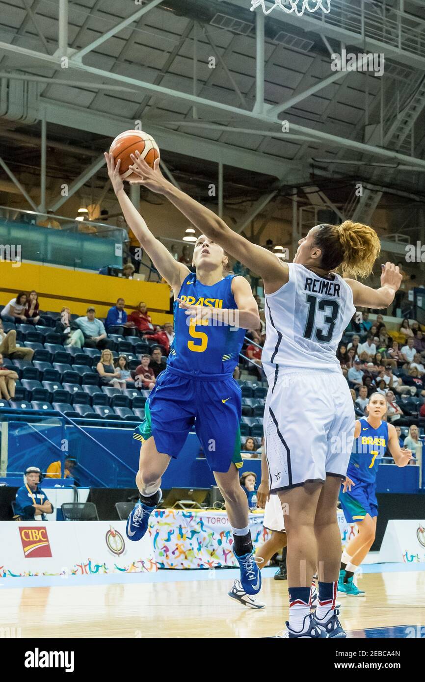 Toronto 2015 Pan Am or Pan American Games, women basketball Brazil's