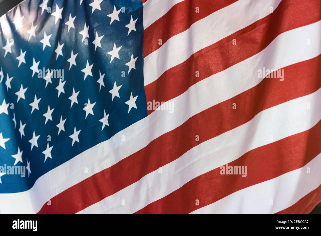 Full Frame close up of the United States flag or flag of the United States  backlit during a medal ceremony in the Toronto Pan American Games 2015  Stock Photo - Alamy