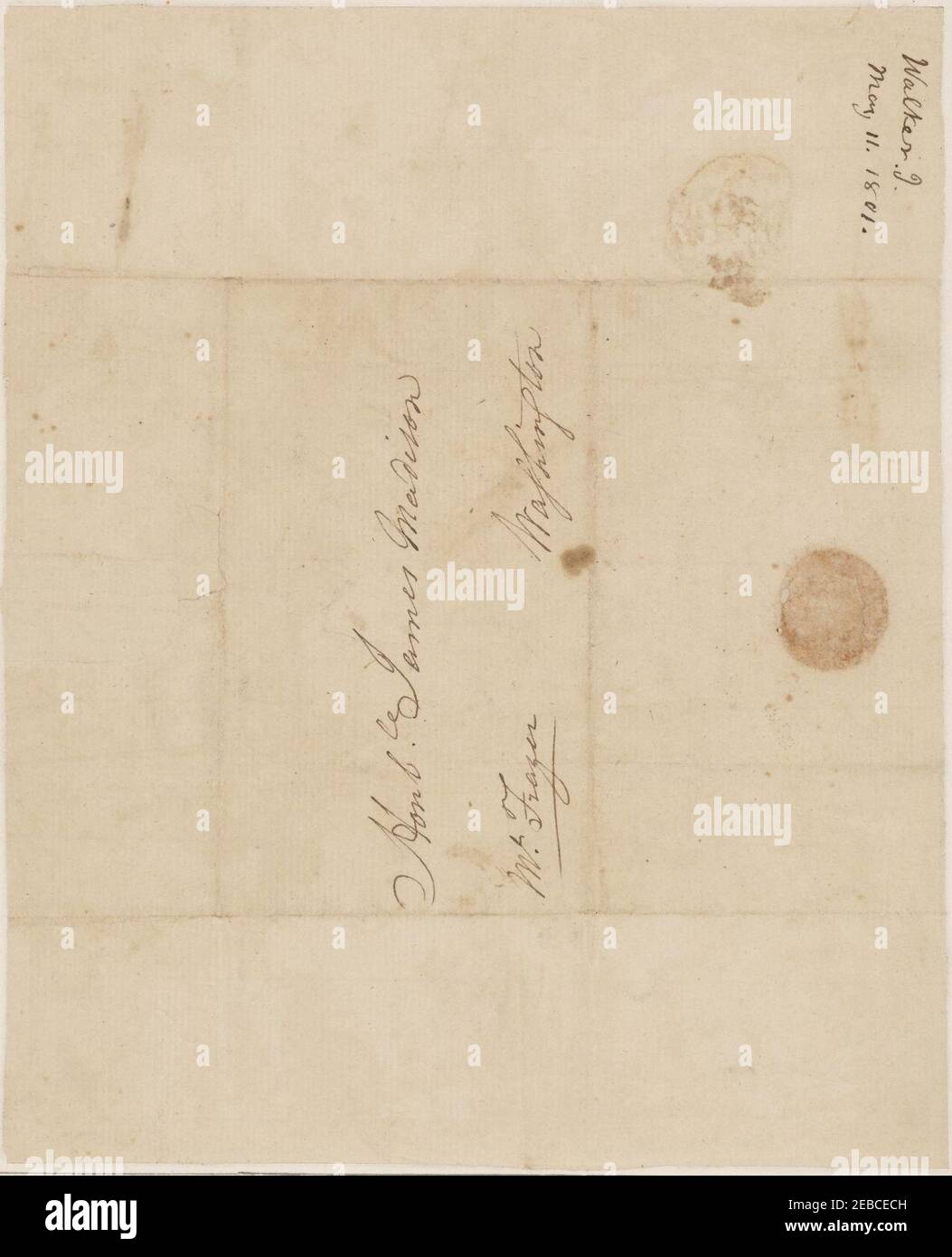 Letter from John Walker Stock Photo Alamy