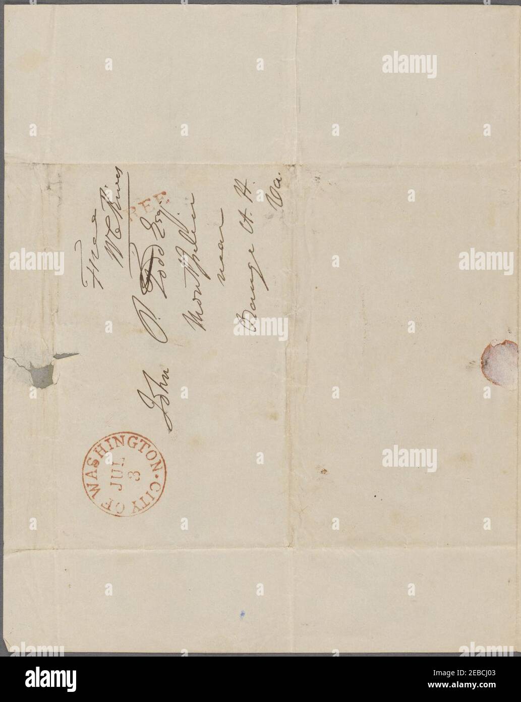 Letter from William Cabell Rives to John Payne Todd Stock Photo Alamy