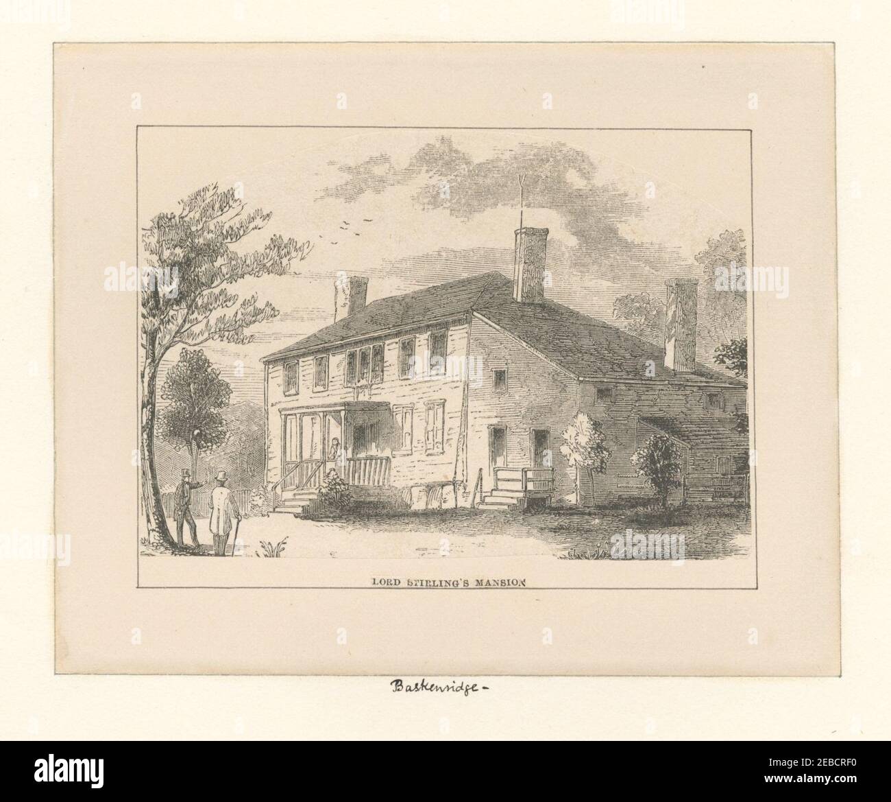 Lord Stirling's mansion (Basking Ridge, N.J Stock Photo Alamy