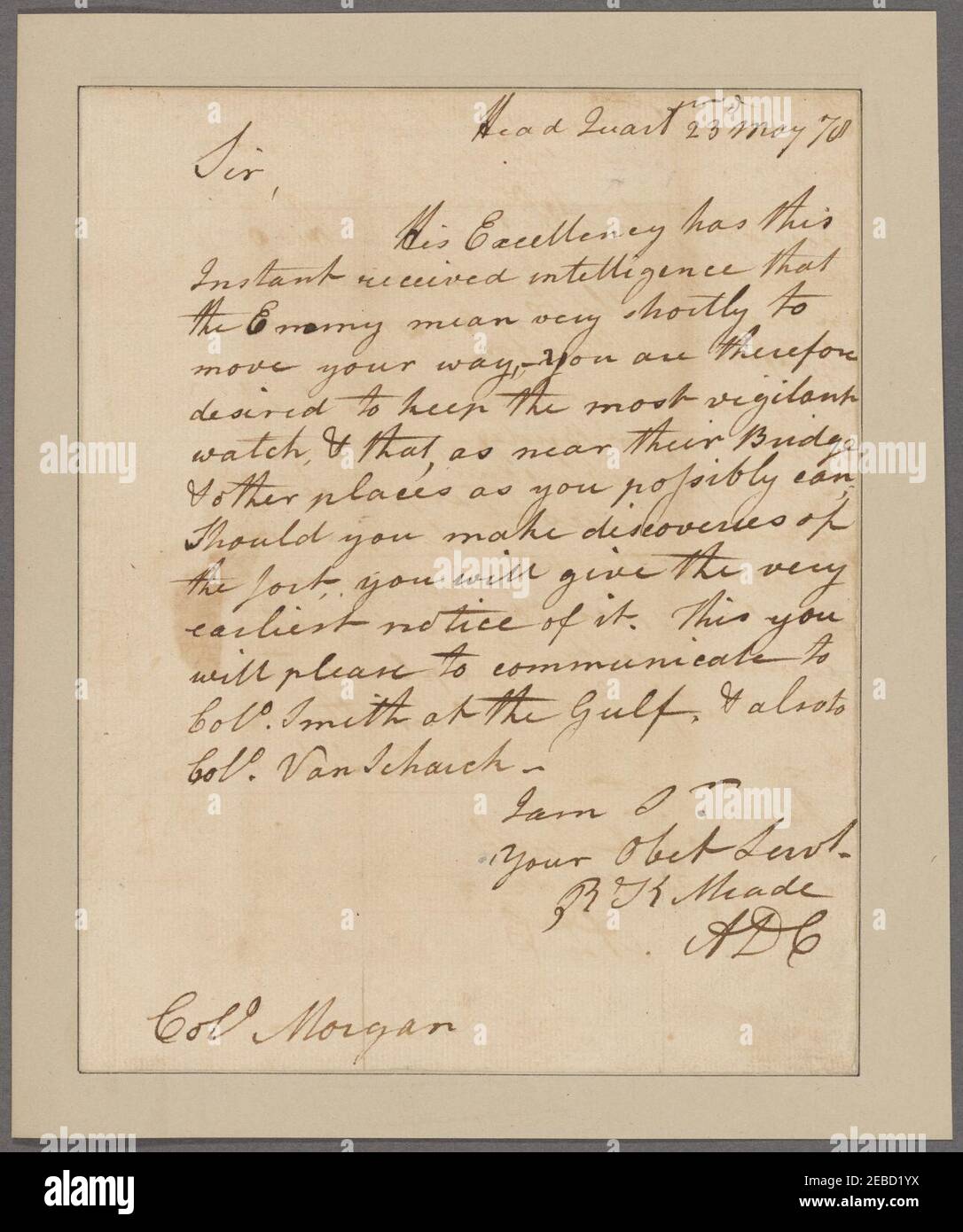 Meade, Richard Kidder. Headquarters. To Stock Photo Alamy