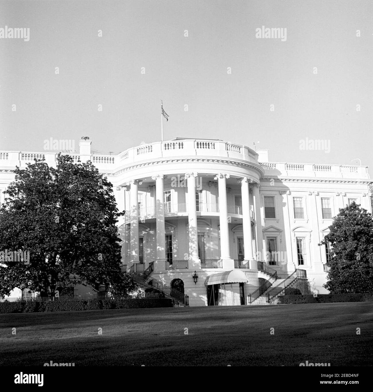 South Portico of White House. View of the South Portico of the White
