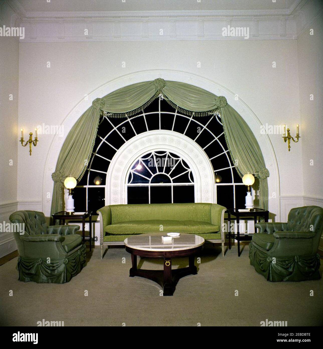 White House Rooms: East, West Sitting Rooms. Sofa and chairs in the ...
