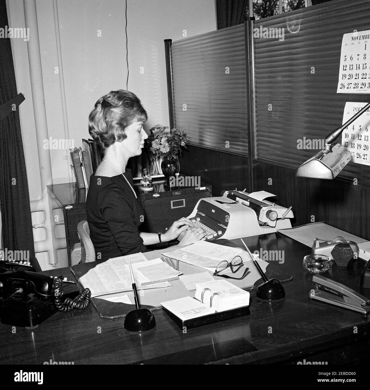 White House secretary, Executive Office Building (EOB). Lenore F