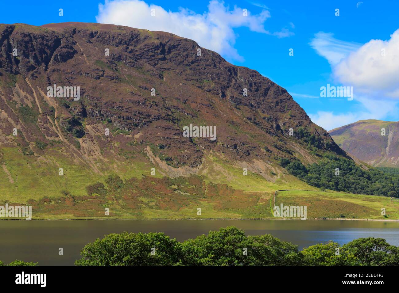 Mellbreak Fell and Crummock Water, Lake District, Cumbria Stock Photo