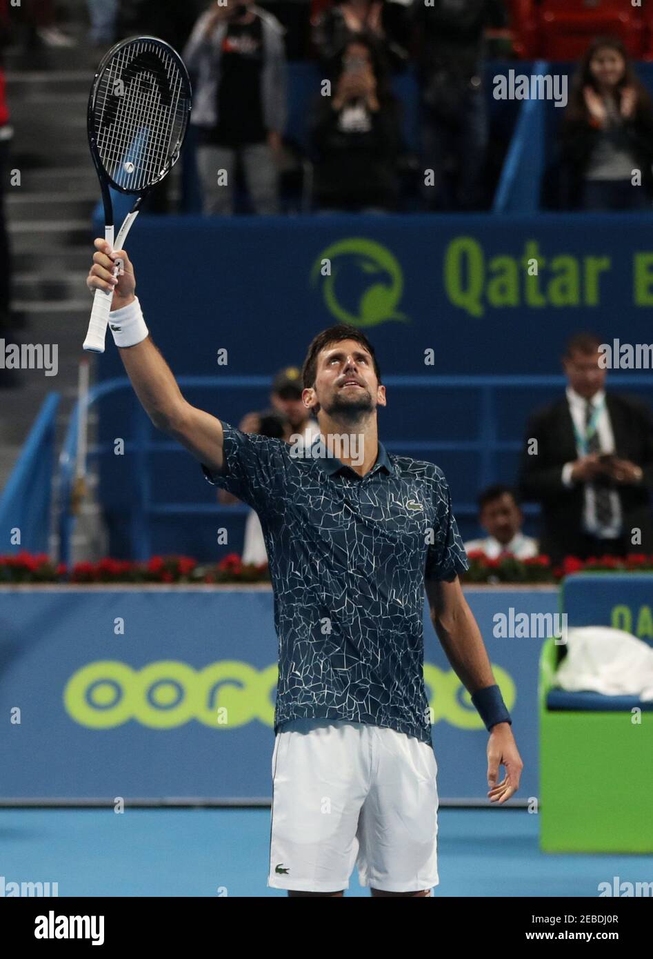 Tennis - ATP - Qatar Open - Khalifa International Tennis and Squash  Complex, Doha, Qatar - January 3, 2019 Serbia's