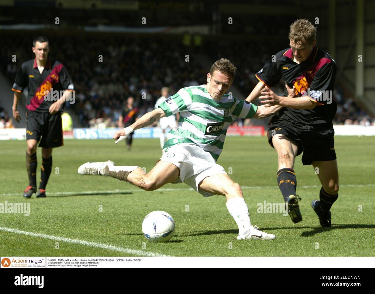 Football Motherwell V Celtic Bank Of Scotland Premier League Fir Park 04 05 22 5 05 Craig Bellamy Celtic In Action Against Motherwell Mandatory Credit Action Images Ryan Browne Stock Photo Alamy