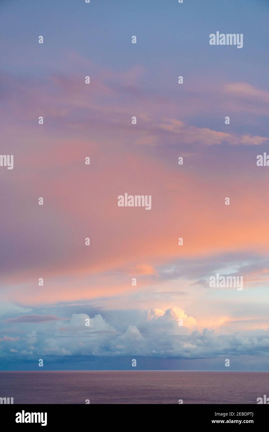 Purple sunset over sea on hi-res stock photography and images - Alamy