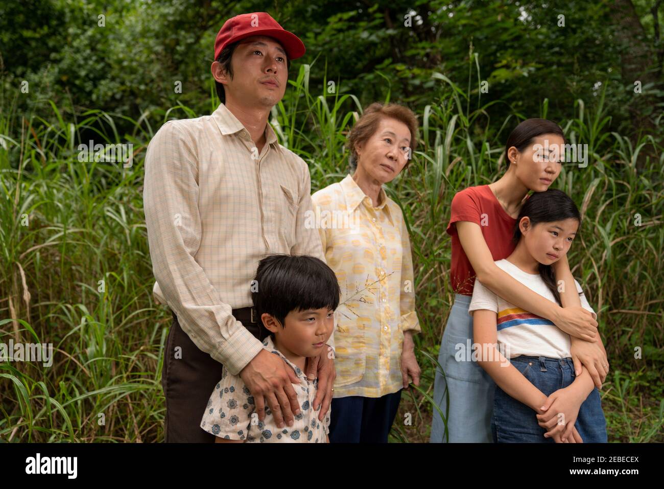 Minari (2020) directed by Lee Isaac Chung and starring Steven Yeun, Yeri Han and Alan S. Kim. A Korean family starts a farm in 1980s Arkansas. Stock Photo