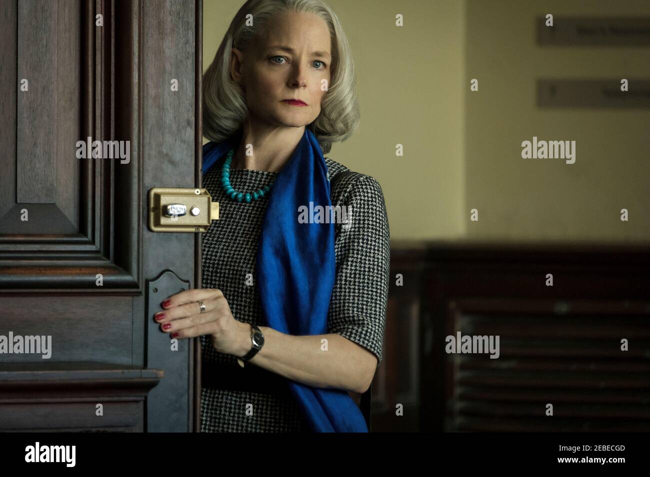 The Mauritanian (2021) directed by Kevin Macdonald and starring Jodie Foster as defense attorney Nancy Hollander who represents a prisoner who has been detained for years without charge by the U.S. Government at Guantanamo Bay prison camp Stock Photo
