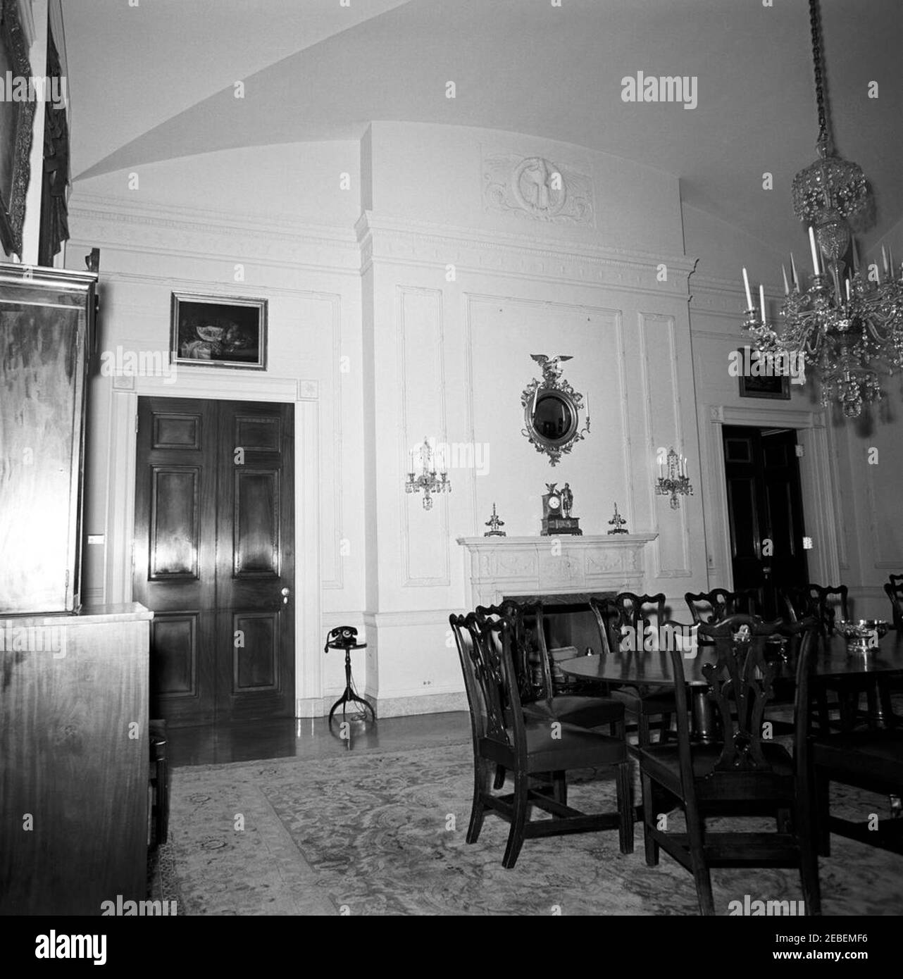 White House Rooms: Family Dining Room. Family Dining Room, White House