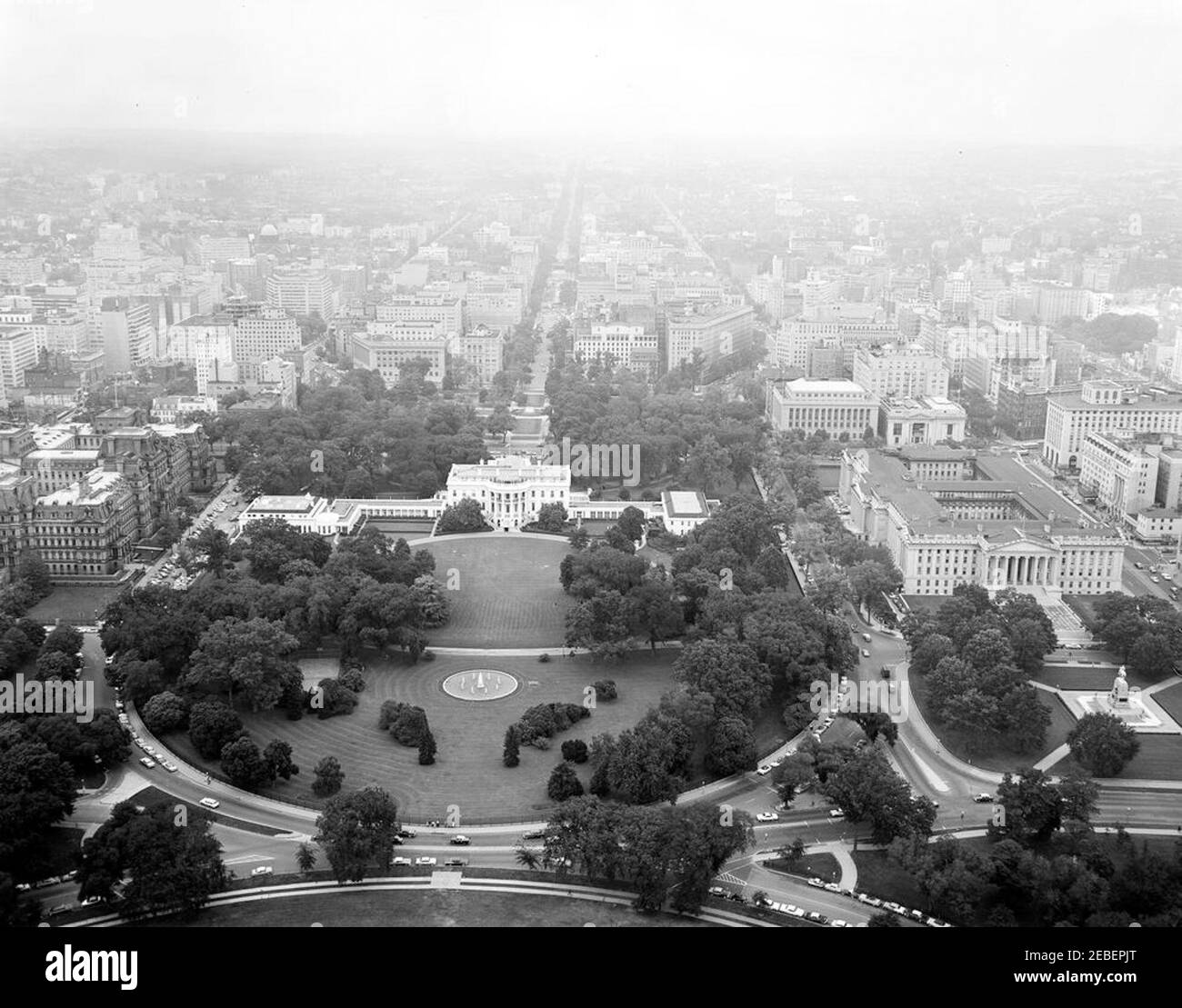The white house washington dc aerial hi-res stock photography and ...