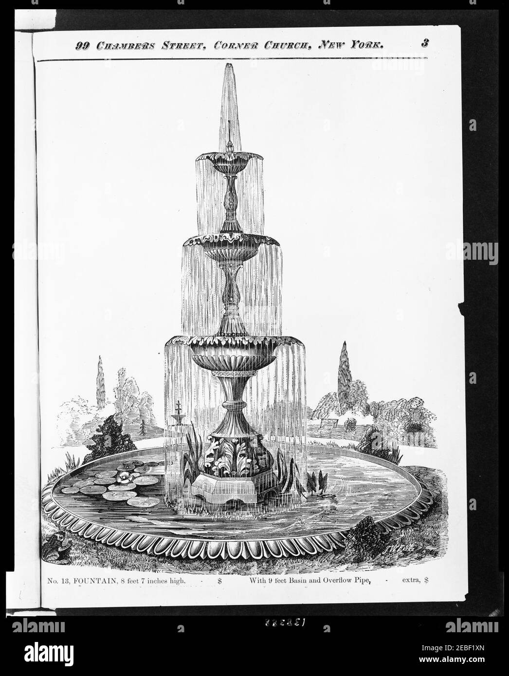 No. 13 fountain, 8 feet 7 inches high Stock Photo