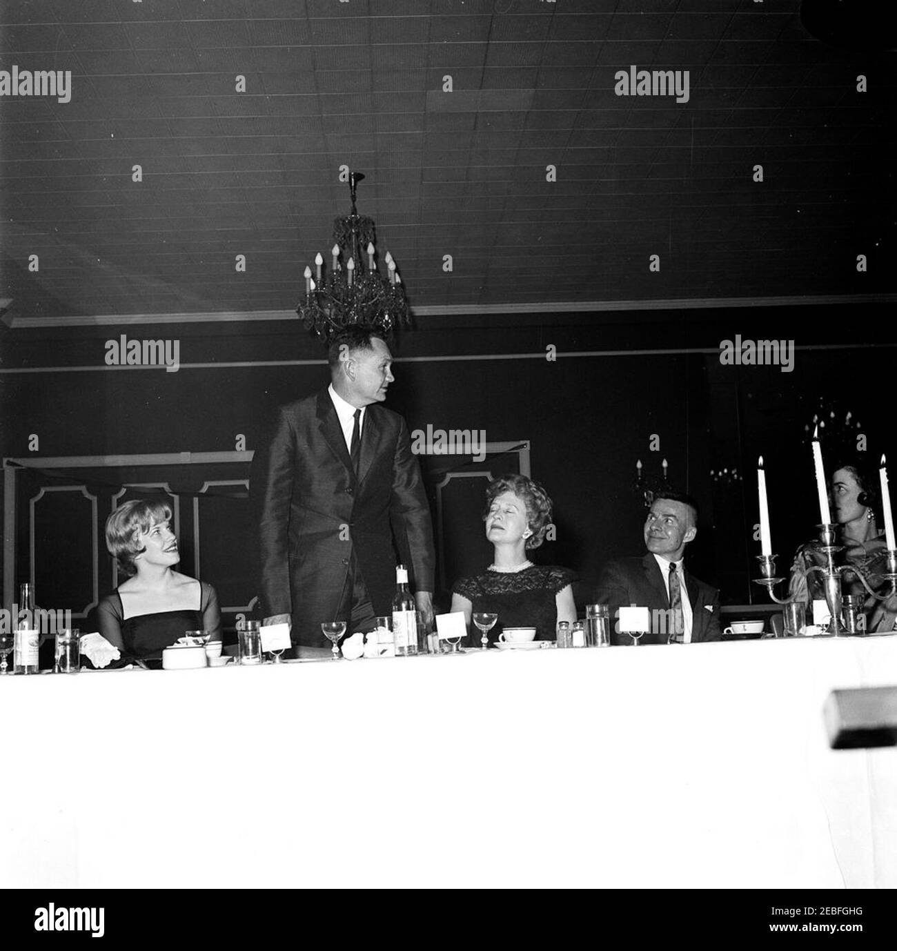 Colonel Dinner Public office appearance Black and White Stock Photos & Images - Alamy