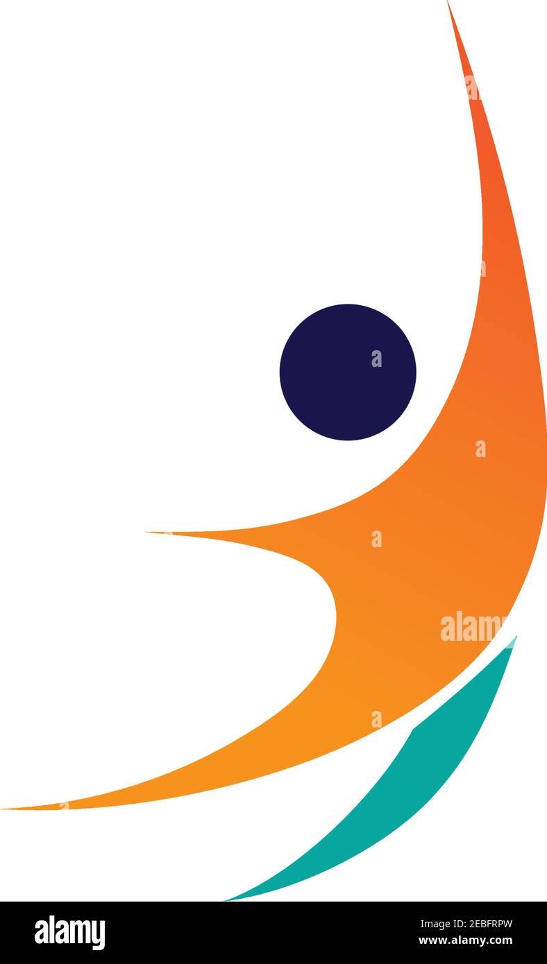 fitness logo symbol illustration design template - vector Stock Vector
