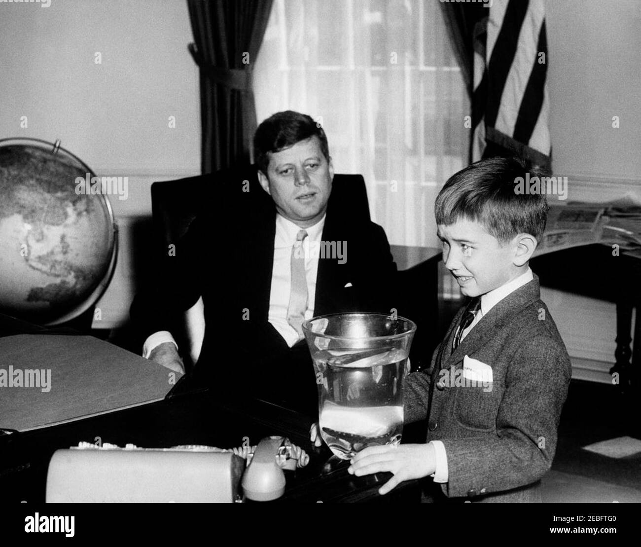 President Kennedy with Robert F. Kennedy, Jr. (RFK Jr.). President John