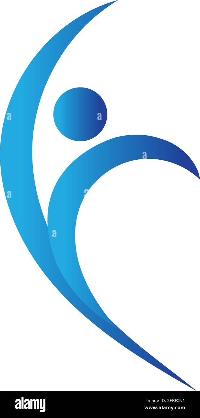 fitness logo symbol illustration design template - vector Stock Vector